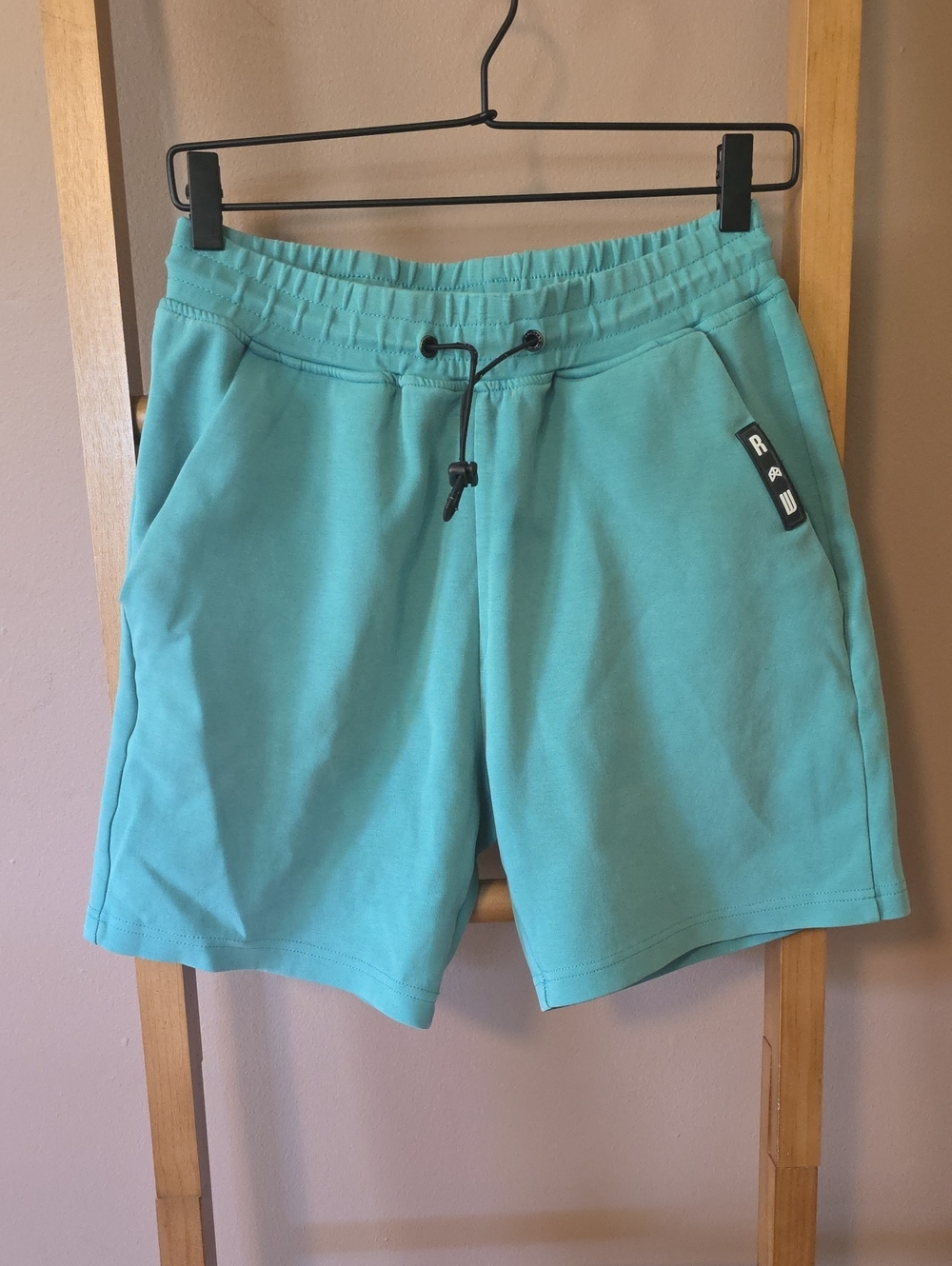 Men's Athletic Pull-On Shorts in Teal